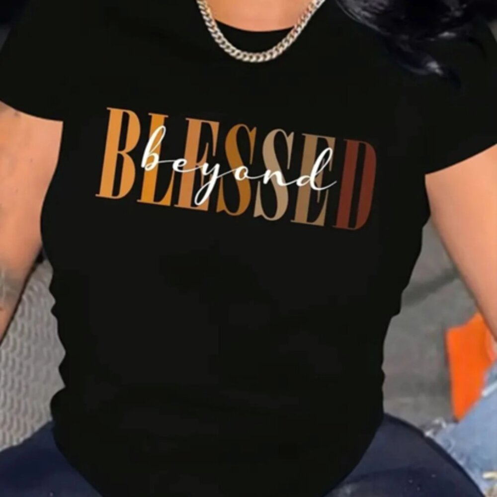 Blessed Women's Casual Short Sleeve T-Shirt